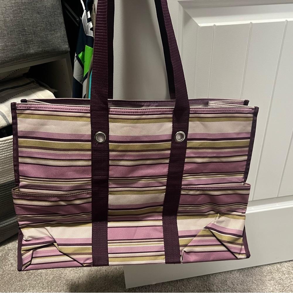 New Thirty One Zip Top Organizing Utility Tote Bag